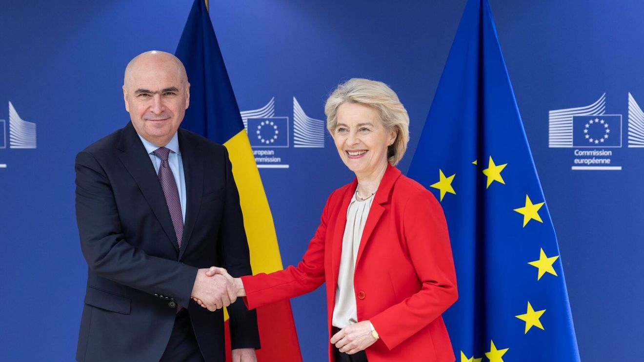 Premierul Ilie Bolojan s-a întâlnit cu Ursula von der Leyen și au discutat despre reforme și bugetul României