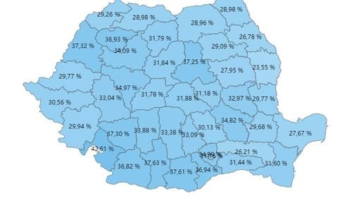 Cât s-a votat în fiecare județ? Transilvania și Moldova, prezențe slabe la urne/ Sudul țării, cea mai bună mobilizare