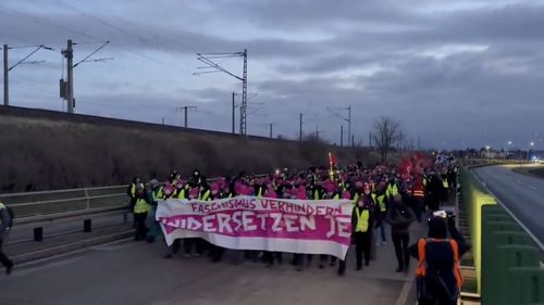 „Nu naziştilor!” Manifestanţii adunați în estul Germaniei perturbă congresul partidului de extremă dreaptă AfD