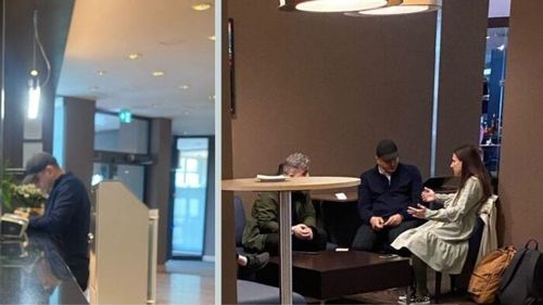 FOTO George Simion a ajuns în Polonia în ziua în care CCR i-a respins contestația. Simion, fotografiat într-un McDonalds din aeroportul Varșovia și la hotel