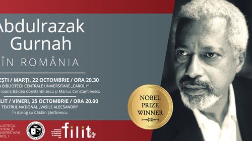 Abdulrazak Gurnah, laureatul Premiului Nobel pentru Literatură în 2021, vine în România. Scriitorul se va întâlni cu publicul din București și Iași