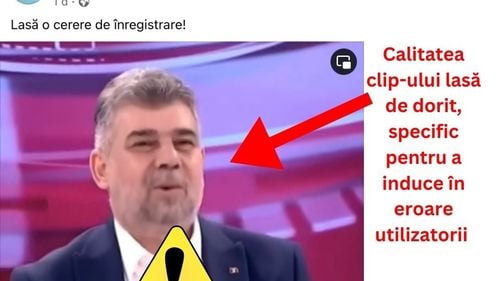 Inteligența Artificială, folosită în România pentru a promova pe rețele sociale înșelătorii financiare. Imaginea lui Ciolacu a fost folosită pentru un site de phishing