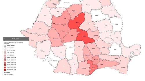 Peste 135 de cazuri de rujeolă confirmate în prima săptămână din acest an / Epidemia s-a extins în 35 de județe și în București / Harta îmbolnăvirilor