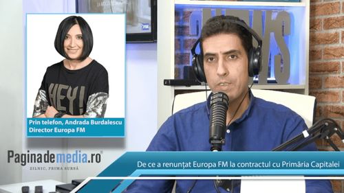 Pagina de Media: Europa FM va returna 35.000 de euro pentru  spoturile plătite de Primăria Capitalei pentru că era ”un fel de campanie electorală mascată”