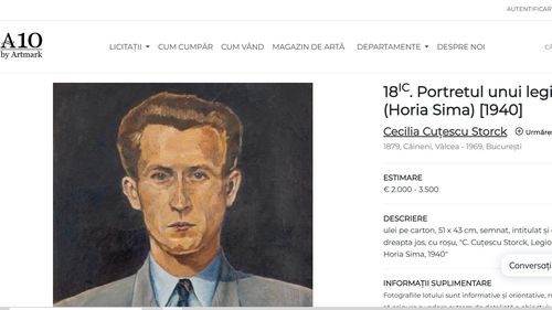 Organizația MCA România critică Artmark pentru că a scos la licitație portretul lui Horia Sima, ”un criminal legionar”. Institutul Elie Wiesel: "Legea interzice comercializarea unor astfel de artefacte pentru că pot fi mijloc de propagandă"