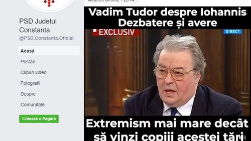 VIDEO După fake-news în cascadă, PSD reaprinde scandalul ”Iohannis, vânzător de organe” prin vocea lui Vadim Tudor