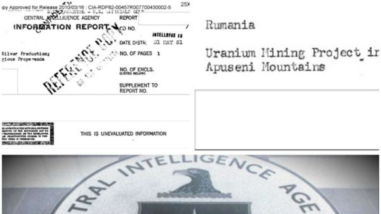 Document desecretizat al CIA, despre jaful resurselor din România: Aurul, argintul și uraniul din Apuseni finanțau operațiunile de spionaj și propagandă ale URSS
