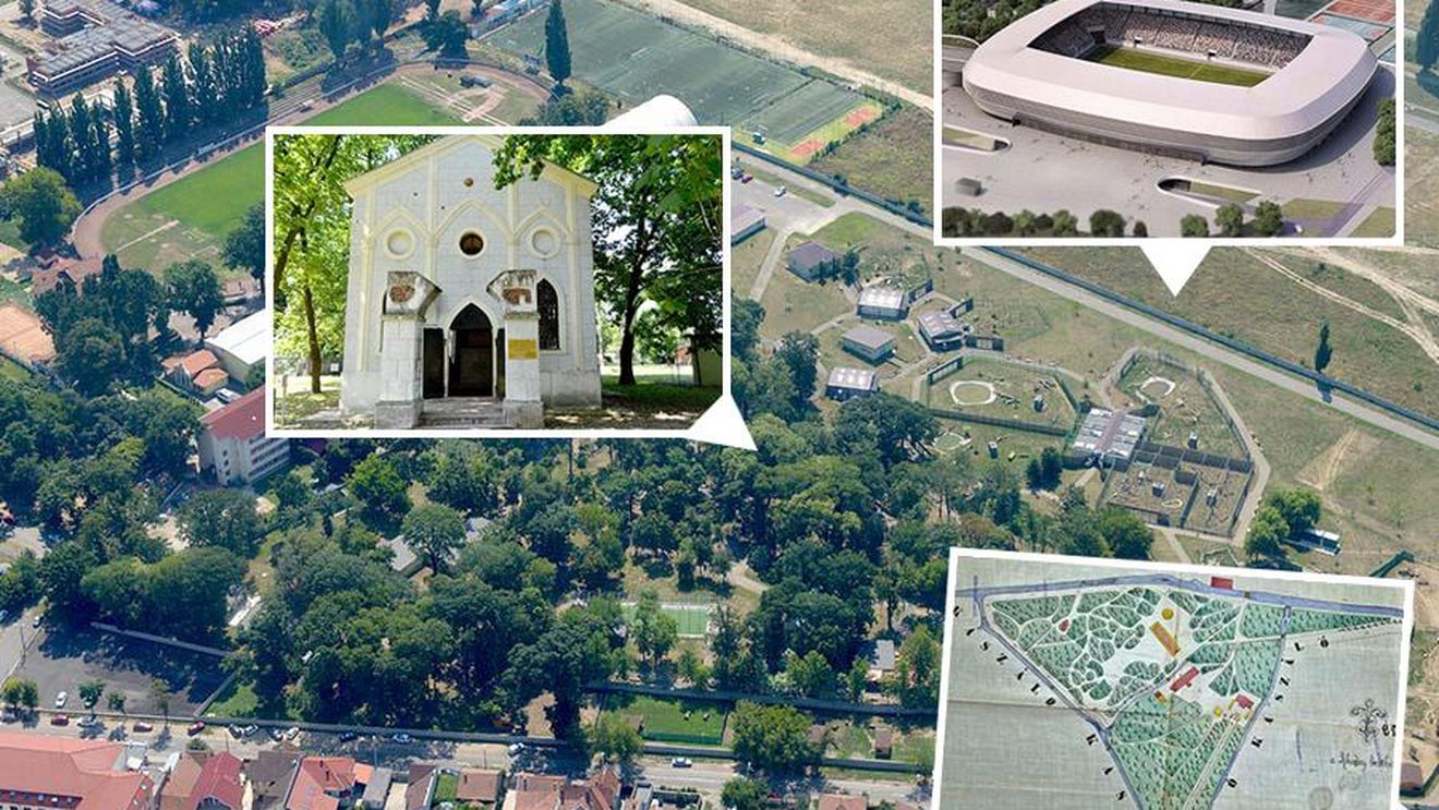 Noul stadion din Oradea va fi construit peste o veche grădină, donată orașului de un groful Rhédey / Condiția a fost ca locul să rămână pentru totdeauna o grădină publică, iar el și soția lui să fie îngropați în capela de acolo