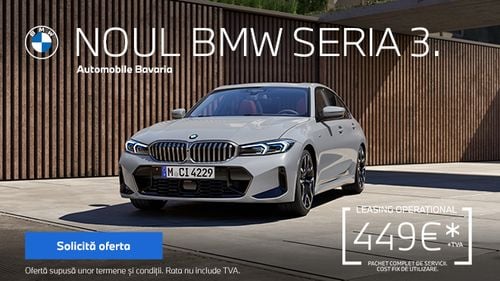 Descoperă noul BMW Seria 3, un model inspirat de tehnologie, adaptat perfect pentru provocările fiecărei zile. Disponibil la Automobile Bavaria cu soluții de finanțare sigure. Leasing operațional de la 449€ fără TVA (P)