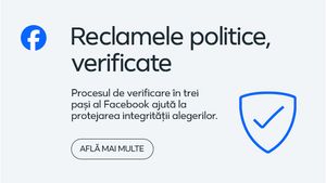 Facebook contribuie la protejarea integrității alegerilor: verificarea în trei pași pentru a plasa reclame politice și respingerea reclamelor care descurajează votul, pun la îndoială corectitudinea alegerilor sau declară victoria înaintea rezultatelor oficiale / Află mai multe (P)
