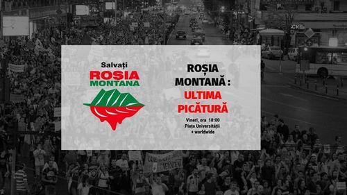 7 mișcări civice organizează vineri un miting de protest împotriva deciziei guvernului Dăncilă de a opri procedura de includere a Roșiei Montane în UNESCO