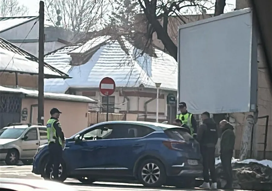 calin georgescu oprit in trafic