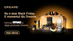 Nu e doar Black Friday. E momentul tău Dreame. Descoperă inovația care aduce confortul și eficiența în viața de zi cu zi. Din 7 noiembrie inovează-ți stilul de viață! (P)