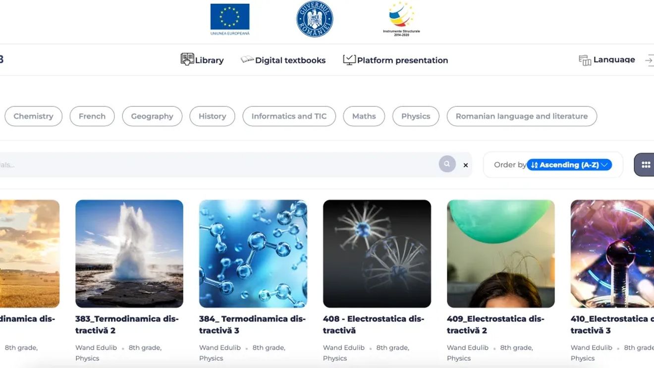 Biblioteca Școlară Virtuală EDULIB cu peste 3.600 de lecții și teste din diverse discipline este deocamdată accesibilă doar elevilor de clasele V-VIII care au primit datele de logare de la școală