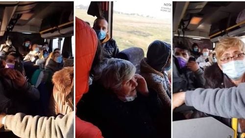 Arad: Au intrat în țară pe jos, apoi au fost înghesuiți cu zecile în autocare, în drum spre centrele de carantină