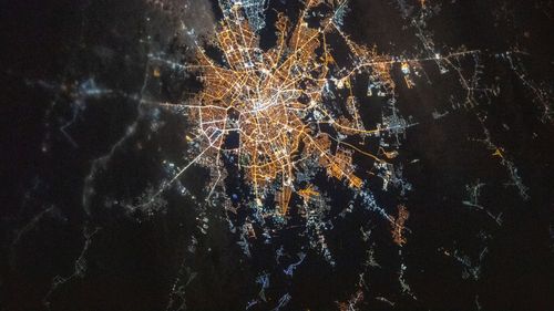 Ambasada SUA: Așa se vede Bucureștiul de pe Stația Spațială Internațională