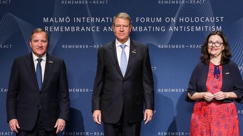 Președintele Iohannis, în Suedia. România a semnat un angajament că va combate antisemitismul