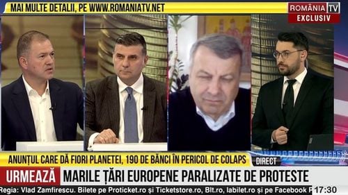 RTV, mesaj de panică: Anunță că ”190 de bănci ar putea intra în colaps din cauza retragerilor de bani” și precizează mai târziu că e vorba de bănci din SUA