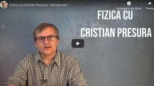 Fizicianul transformat în vlogger, pentru a le explica tinerilor de la atomii microscopici, la galaxiile nemărginite. Cristian Presură: Să ieșim din turnul nostru de fildeș