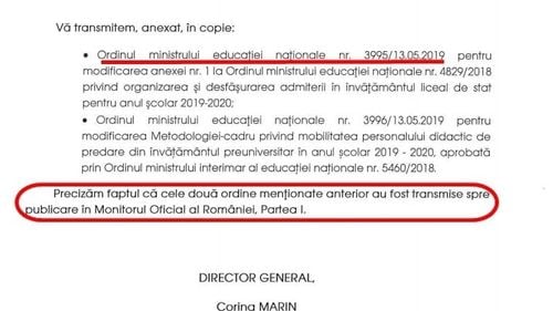 Scandalul admiterii schimbate – Andronescu: Nu am fost în situația de a publica în Monitorul Oficial / Ministerul Educației: Ordinele au fost transmise spre publicare în Monitor