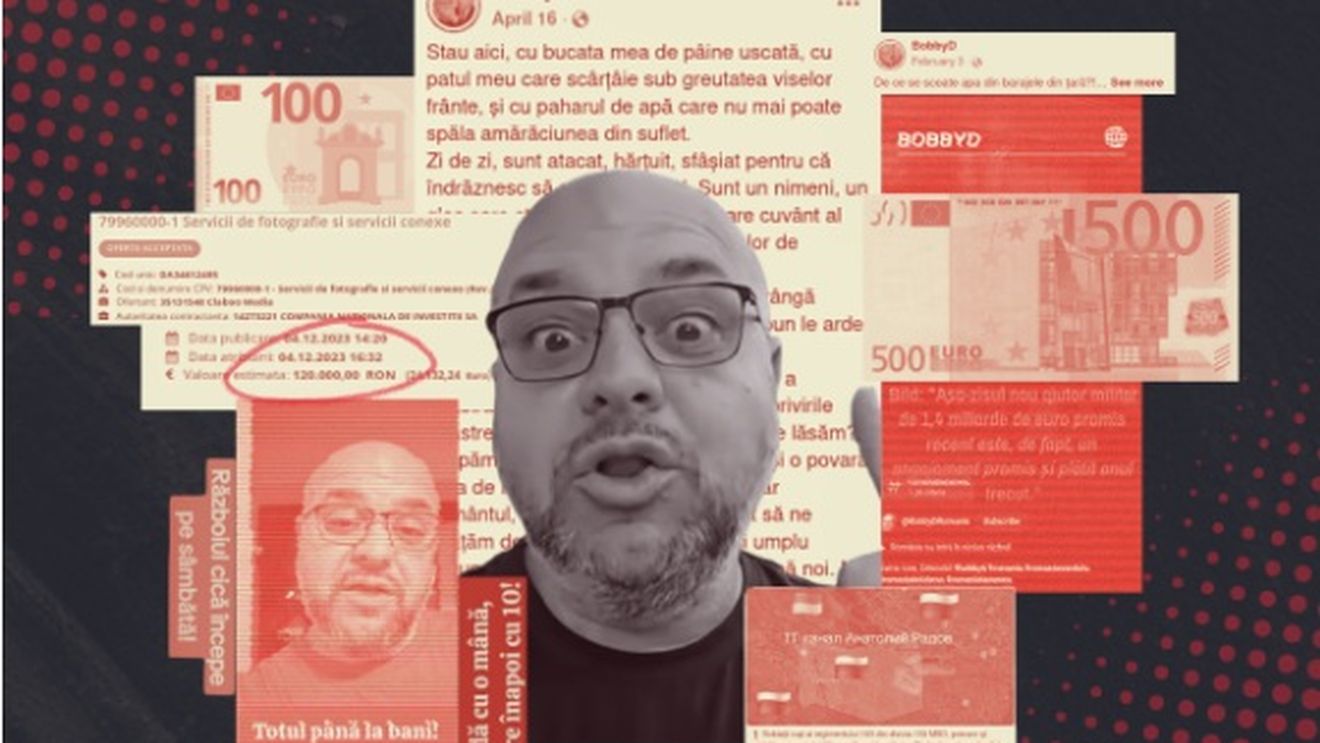 Context.ro: Compania Națională de Investiții i-a plătit 26 de mii de euro în doi ani conspiraționistului BobbyD, fost angajat la stat și influencer preferat al „suveraniștilor”, care distribuie mesajele Rusiei