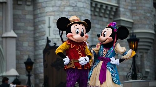 Un român deghizat în Mickey Mouse, arestat în Italia pentru mai multe jafuri / Se folosea de costume pentru a se apropia de familiile cu copii și de a-i jefui / Când a fost prins, era în compania unei femei îmbrăcate în Minnie Mouse