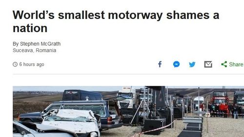 BBC: Cea mai mică autostradă din lume face de rușine o națiune