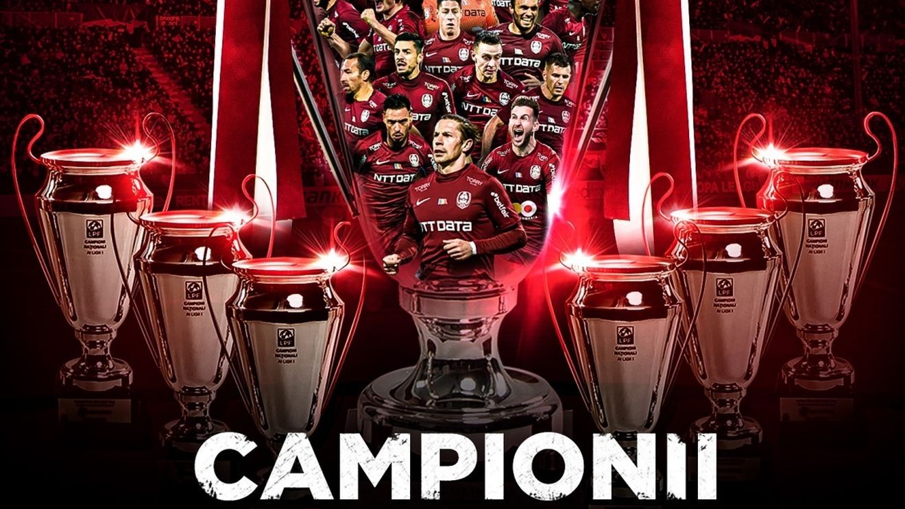 CFR Cluj a câştigat al patrulea titlu consecutiv de campioană a României şi al şaptelea din istoria sa