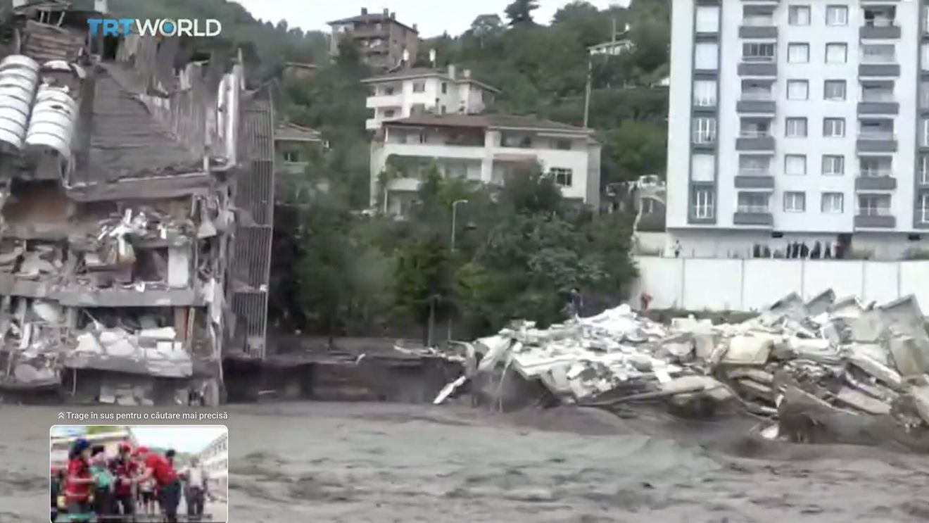 Inundaţii pe coastele Turciei de la Marea Neagră / 12 persoane spitalizate