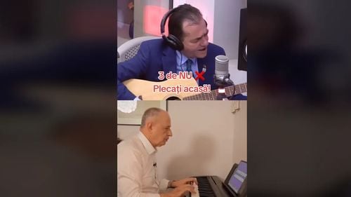 VIDEO Sarea și piperul campaniei electorale: Ludovic Orban și Mircea Geoană, un „duet” de tot râsul. Orban chinuie melodia „Epilog” a formației Vama Veche, iar Geoană interpretează fals celebra „Hallelujah” a lui Leonard Cohen