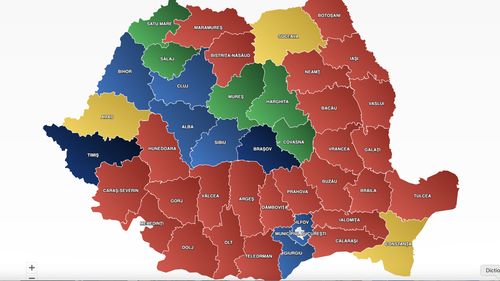 PSD obţine peste 40% în cinci judeţe, după centralizarea a aproape 95% dintre procesele verbale din secţiile de votare / Cel mai mare procent, în judeţul Buzău