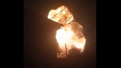 VIDEO Explozie uriașă în Lugansk. Ar fi fost lovit un depozit de muniție al rușilor