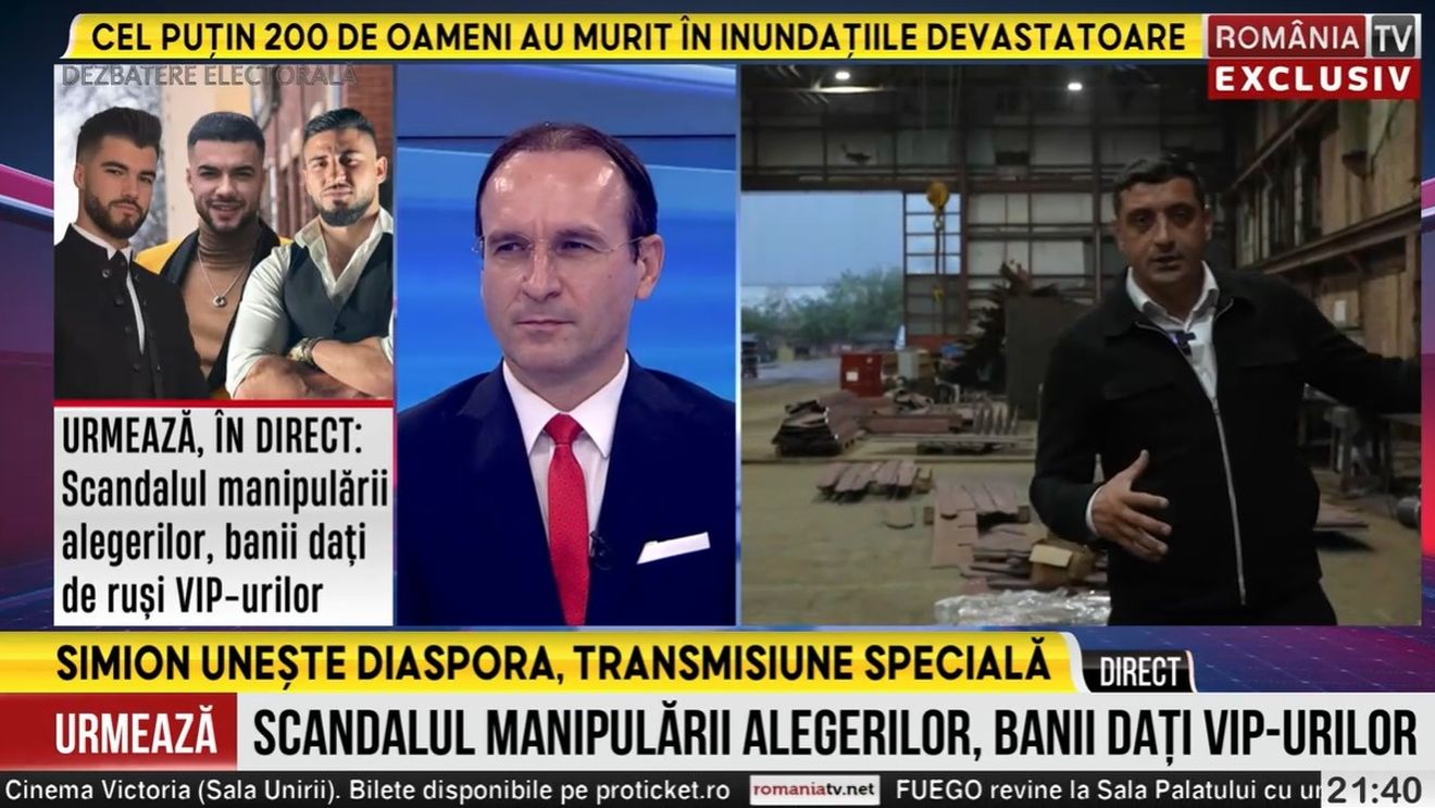 George Simion, promovat din nou de România TV, postul fondat de fugarul Sebastian Ghiță protejat de Serbia