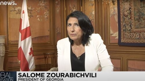 Mobilizarea proeuropeană nu dă niciun semn că s-ar stinge, declară preşedinta Georgiei