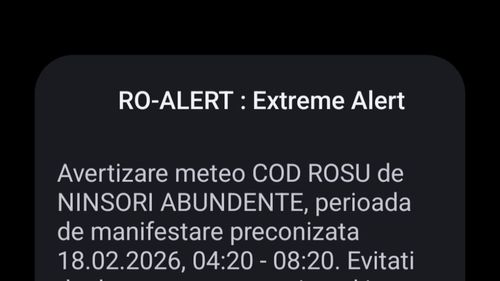 Bucureștenii, iritați în social media că au fost treziți la 4 dimineața de un mesaj RO-Alert care anunța că a nins