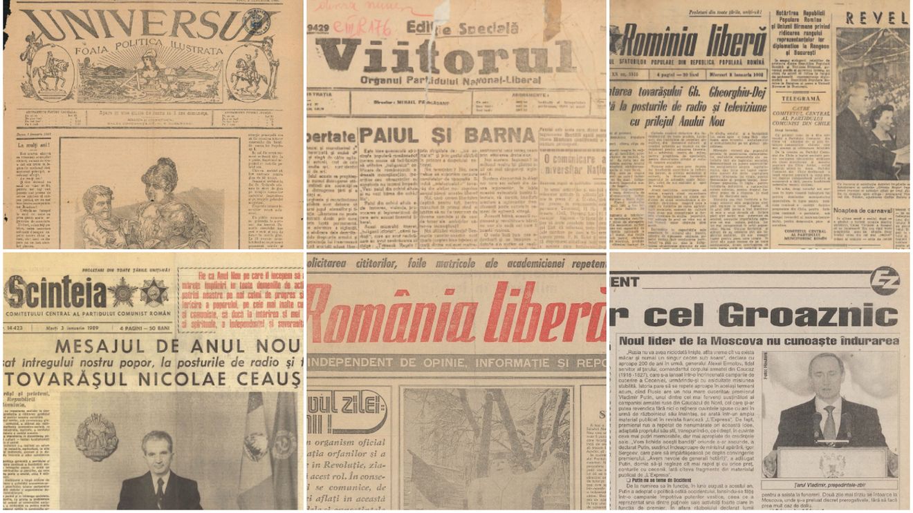 ANALIZĂ Prima zi a anului în ziarele din România: O călătorie de 140 de ani prin mesaje, evenimente și transformări sociale