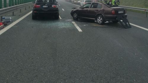 Încă o tamponare în lanț pe Autostrada Soarelui, cu trei mașini implicate; aglomeraţie pe tronsonul dintre Feteşti şi Constanţa
