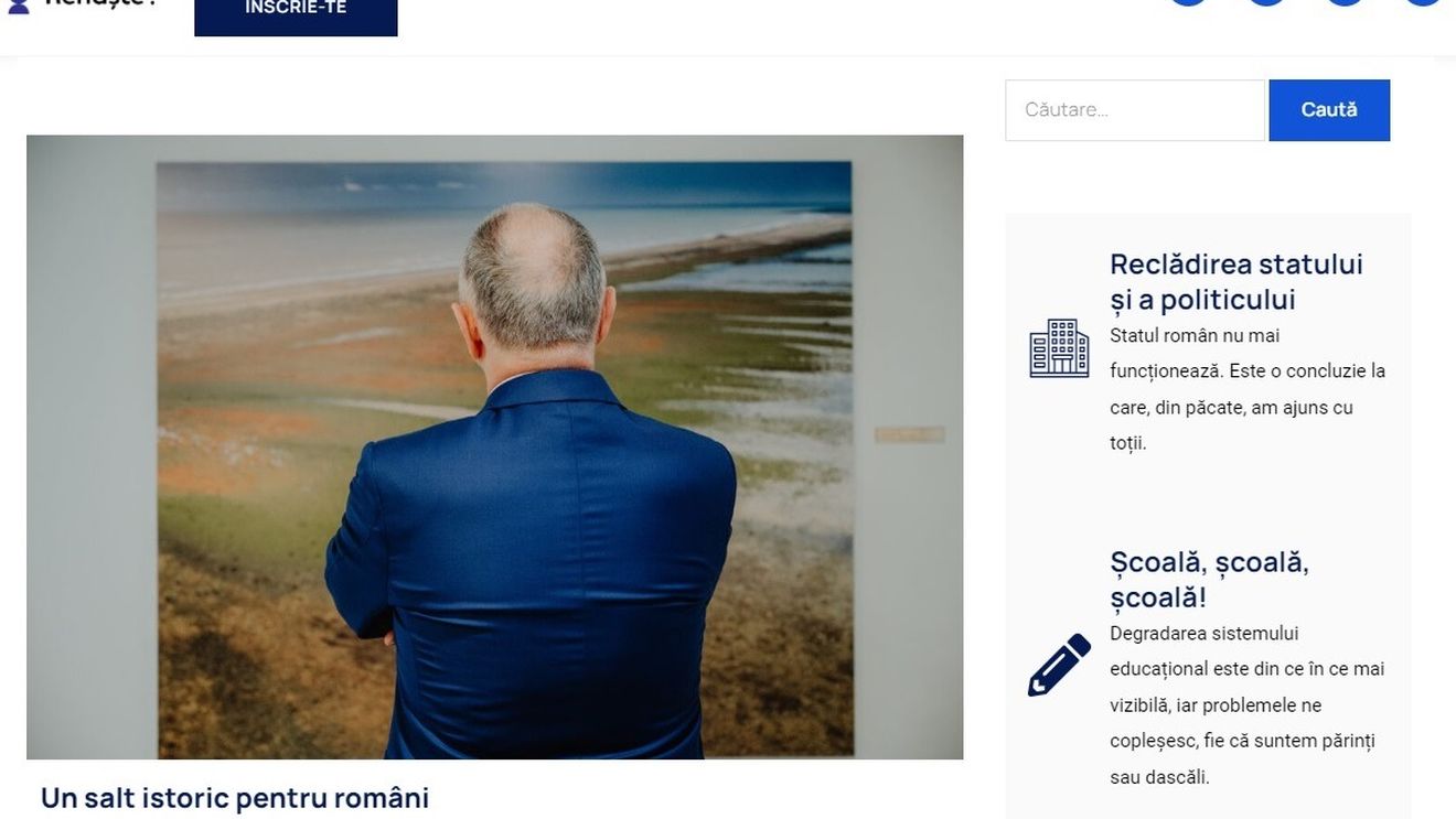 ”Proiectul politic” care îl promovează pe Mircea Geoană și-a lansat site-ul. Ce vrea ”România Renaște”