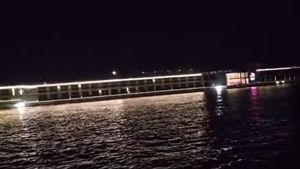 VIDEO Navă de pasageri sub pavilion elvețian, eșuată pe Dunăre, în zona localității Gârla Mare / La bord sunt 238 de persoane