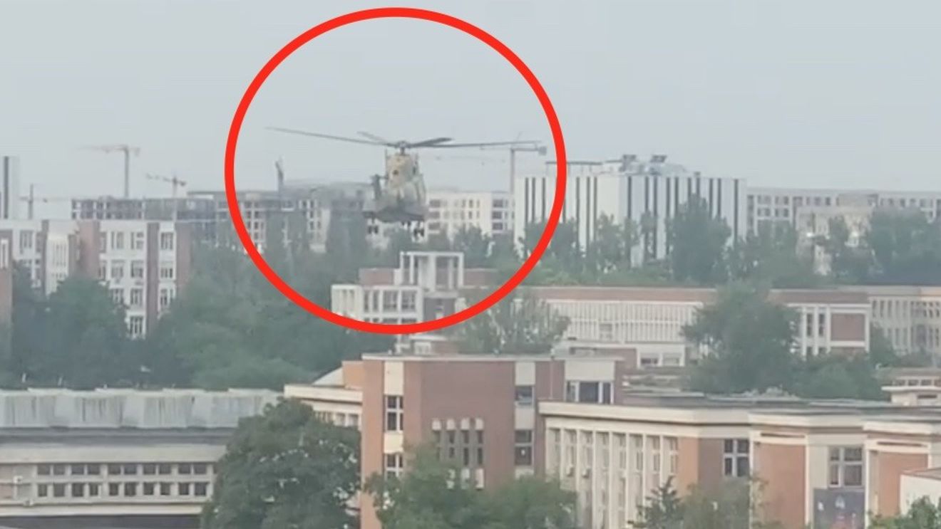 VIDEO Încercare de aterizare în zona Politehnicii a unui elicopter MAPN / Universitatea dorea aterizarea elicopterului în cadrul SPACEFEST, un eveniment dedicat explorării spaţiului cosmic / MAPN: A fost o probă, nu se poate ateriza