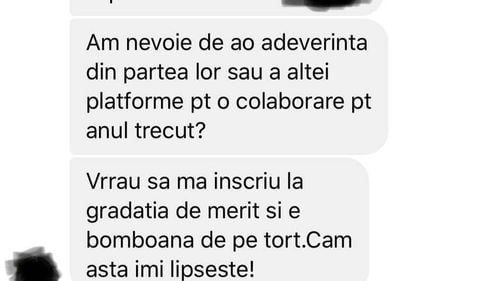 Fals pentru Gradație de Merit – Învățătoarea Claudia Chiru publică un mesaj de la un profesor în căutare de adeverință contra cost pentru gradație