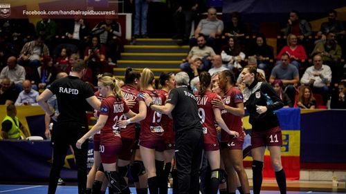 Rapid București s-a calificat în sferturile Ligii Campionilor la handbal feminin, unde va înfrunta deținătoarea trofeului, Vipers