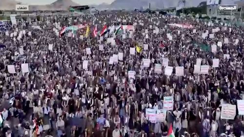 „Moarte Americii, moarte Israelului": demonstrații masive în Yemen după loviturile SUA