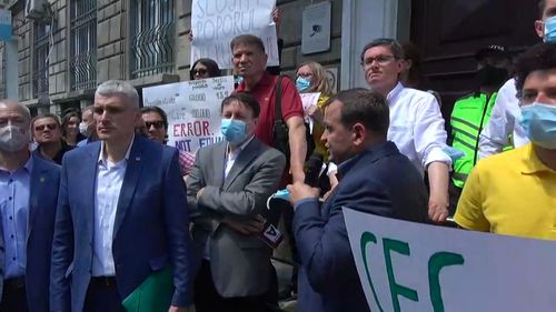 Proteste la Chişinău în legătura cu decizia Comisiei electorale cu privire la numărul de secţii de vot în străinătate