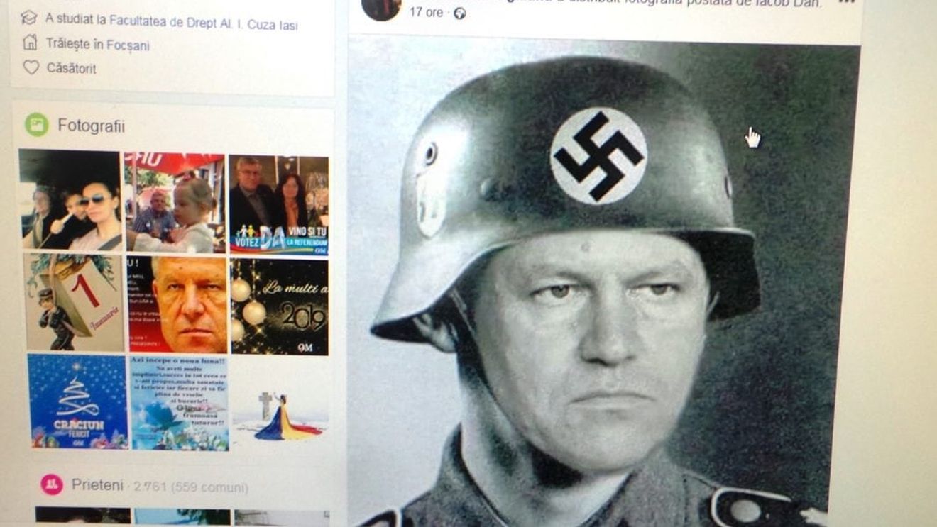 Consilierul județean Constantin Guguianu (PSD) a demisionat, după ce a postat pe Facebook fotografii trucate cu președintele Iohannis în haine militare naziste
