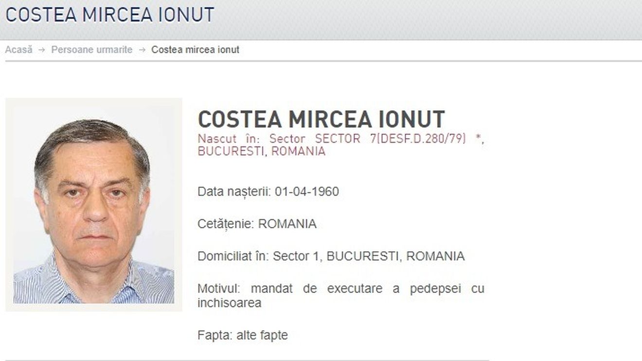Ionuț Costea, cumnatul adjunctului NATO Mircea Geoană, a fost dat în urmărire națională după ce a fost condamnat definitiv la 6 ani de închisoare / Fostul ministru de Finanțe Sebastian Vlădescu, condamnat la 7 ani și 4 luni