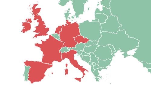HARTĂ Al doilea val de coronavirus închide țări din Europa. Care sunt statele care au impus lockdown total sau noi măsuri restrictive, similare cu cele din primăvară