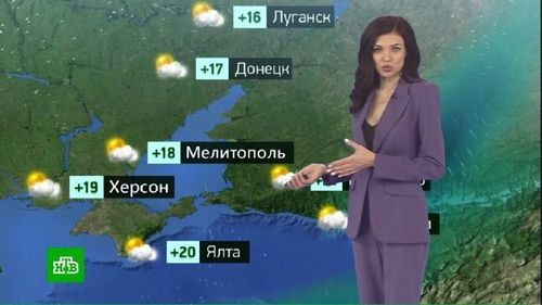 Regiunile ucrainene anexate ilegal apar deja în prognoza meteo din Rusia