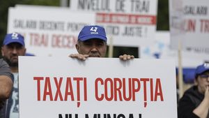 VIDEO Protest față de taxarea muncii în fața Guvernului, organizat de Blocul Național Sindical / Sindicaliștii au plecat în marș către Ministerul Economiei