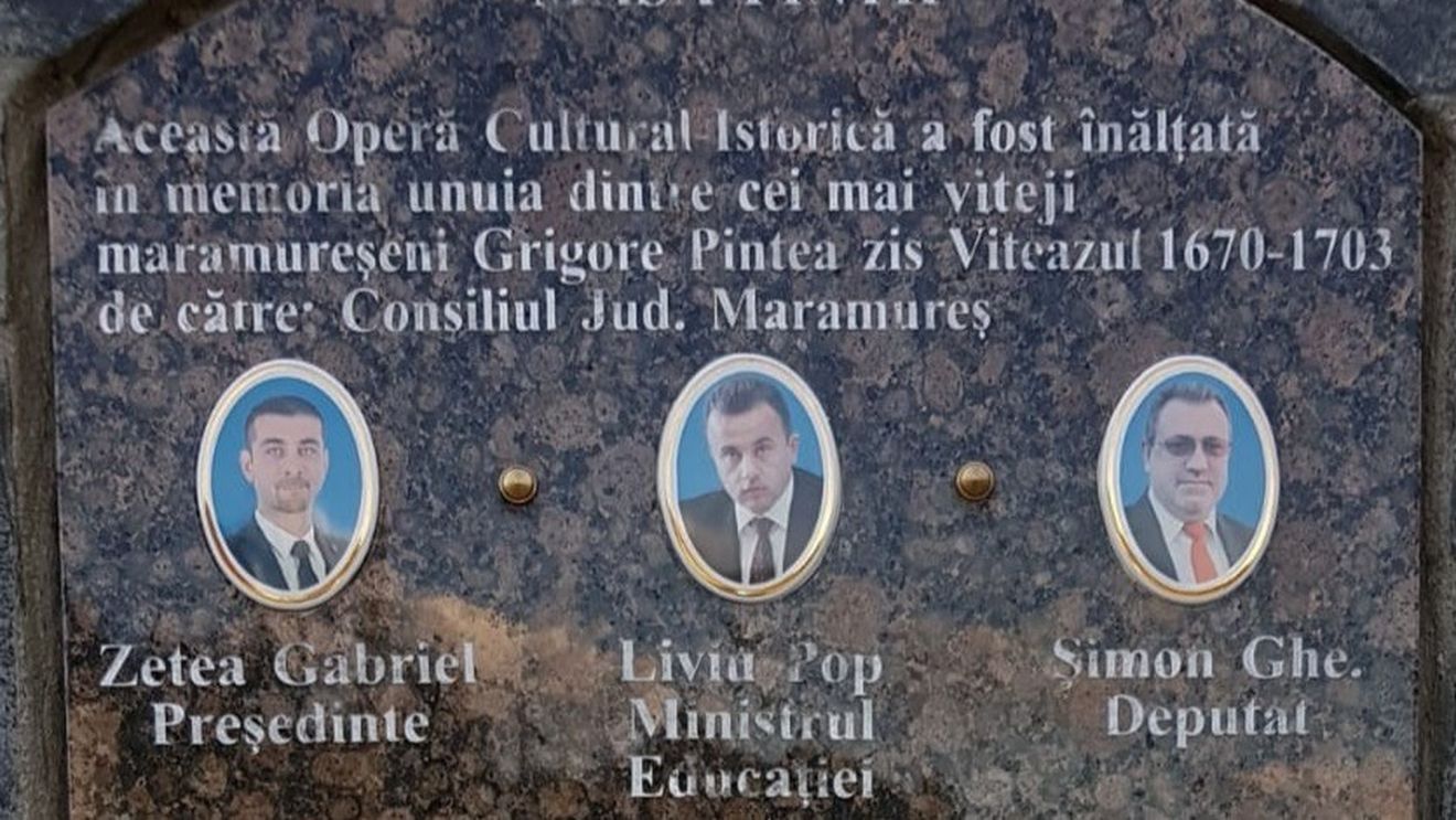 Trei politicieni PSD, la loc de frunte pe placa memorială închinată eroului maramureșean Grigore Pintea ”Viteazul”